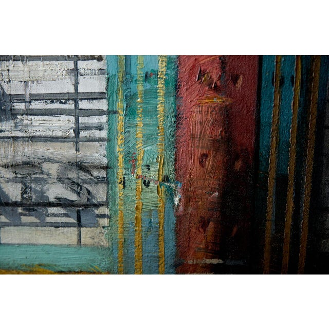 1990s Original Richard Bunkall Painting, Cinematic Urban Theatre Marquee Scene, Framed Oil on Canvas For Sale - Image 9 of 13