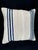 Turkish Hemp Pillow Cushion Natural Beige Blue Cushion Cover 20x20 For Sale - Image 4 of 4
