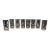 1950s Mid-Century Modern Drinking Glasses With Holder-Set of Eight - 9 pcs For Sale