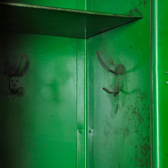 1950s Industrial Iron Locker, France, 1950s For Sale - Image 5 of 15