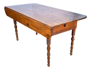 Mid 19th Century French Provincial Louis Philippe Period Fruitwood Drop-Leaf Table