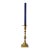Vintage Solid Brass Candlestick With Integrated Snuffer Hook, Georgian Revival Style For Sale
