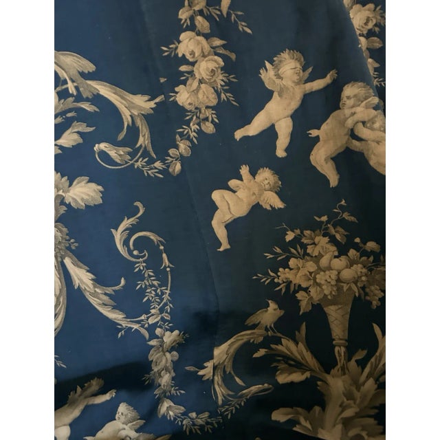 Antique French Toile Fabric For Sale