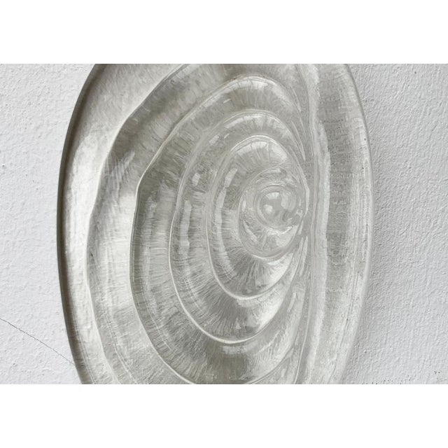 Vintage Scandinavian Art Glass Wall Deco Hanger, 1970s, in Very Good conditions. Designed 1970 to 1979