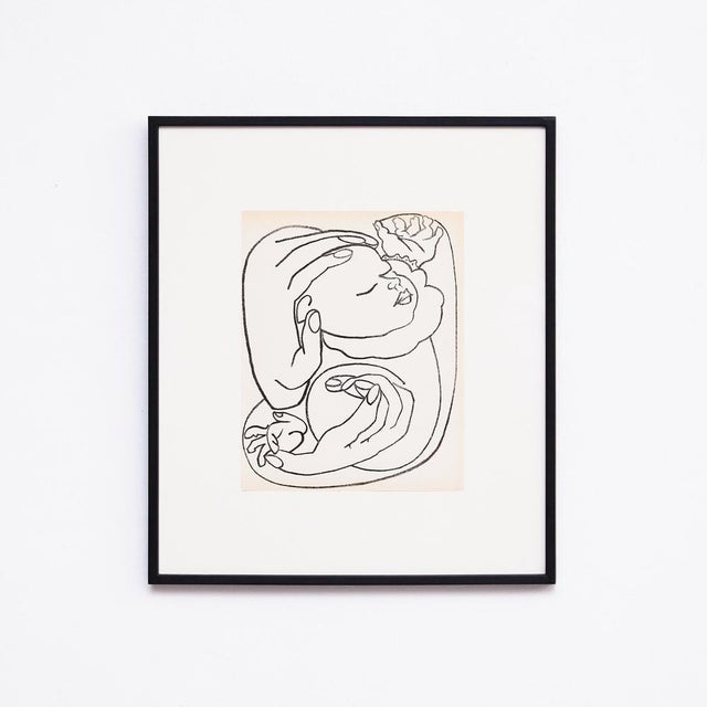 Modern Françoise Gilot, Pages D'amour, 1951, Lithograph, Framed For Sale - Image 3 of 11