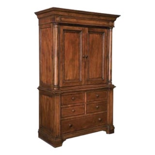 Dresser Amoire Mahogony by Thomasville " Fredericksburg " Collection Vintage For Sale