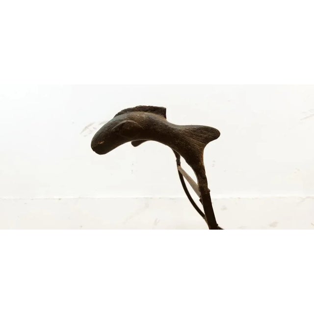 Italian Black-Brown Wood Holder For Sale - Image 6 of 8