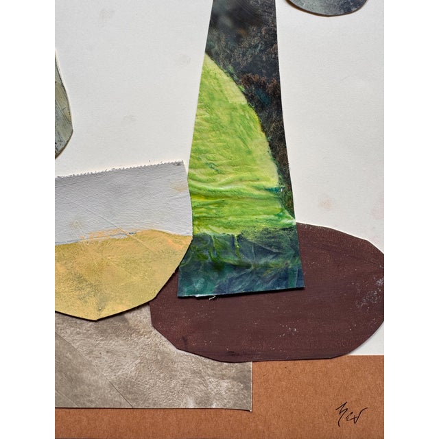 Brown "Magic Still Exists 4" Original Mixed-Media Collage on Paper by Zac Woodiel For Sale - Image 8 of 8