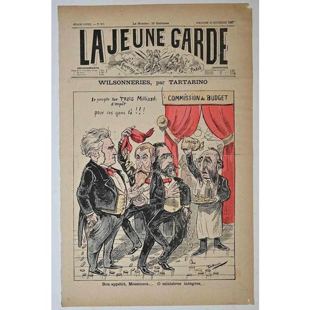 Le Jeune Garde is an original modern artwork realized in 1888 by an unknown illustrator. Original colored lithograph on...