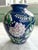 Ceramic Chinoiserie Cobalt Blue Vase With Peonies For Sale - Image 7 of 9