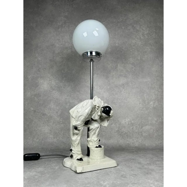 Art Deco Table Lamp by Emanuel Kodet Julián for Bechyně, 1930s For Sale - Image 3 of 13