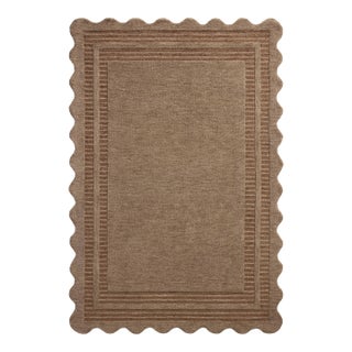 Chris Loves Julia x Loloi Scottie Mocha / Clay 7'-9" x 9'-9" Area Rug For Sale