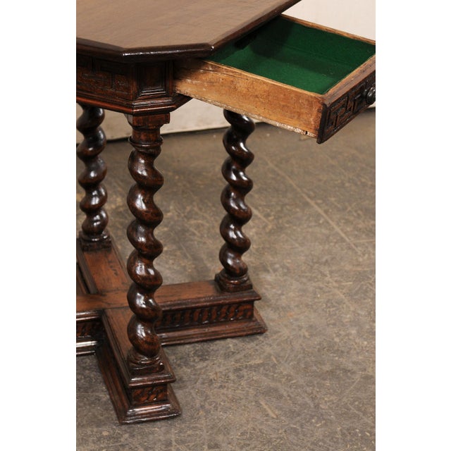 Coffee Late 18th C. Italian Ornate Accent Table For Sale - Image 8 of 10