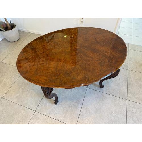 Chippendale Walnut Veneered Side or Dining Table, 1890s For Sale - Image 10 of 11