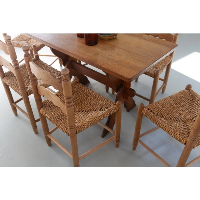 Danish Oak and Seagrass Chairs by Hans Dau, 1940s, Set of 6 For Sale - Image 11 of 18