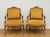 Goldenrod Louis XV Armchairs in Fully Carved Walnut, Set of 2 For Sale - Image 8 of 8