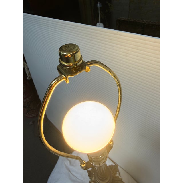 Metal Late 20th Century Stiffel Mid Century Lenox Porcelain Table Lamp For Sale - Image 7 of 12