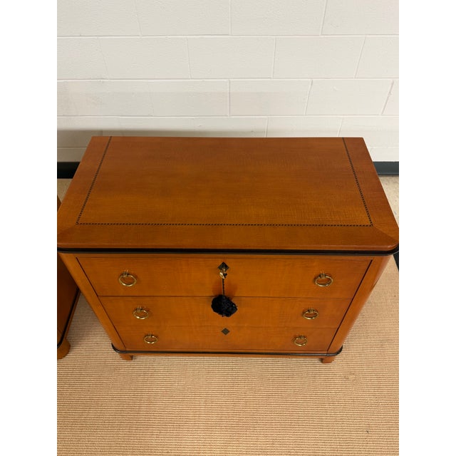 Vintage Biedermeier Bachelors Chests From National Mt. Airy, a Pair For Sale In Cleveland - Image 6 of 12