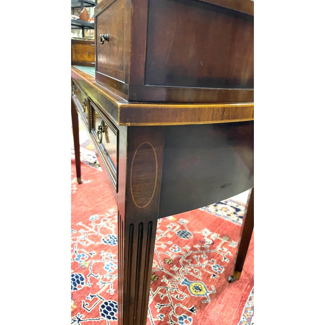 Vintage Regency Carlton House Writing Desk by J. Zonon For Sale - Image 14 of 16