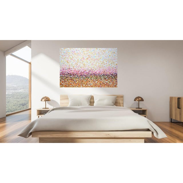 Textile Early 21st Century Expression 10.Modern Original Hand Painting. For Sale - Image 7 of 12