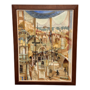 Robert McClay “Bay View #1” Original Artwork, Framed