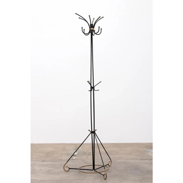 French Hand-Forged Iron Coat Rack, 1960s For Sale - Image 11 of 11