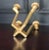 Modern Brutalist Brass Candelabra For Sale - Image 4 of 5
