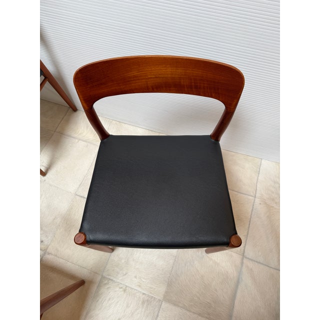 Niels Otto Møller for J. L. Møllers Model 75 Teak Side Chairs, Set of Four For Sale In San Francisco - Image 6 of 12