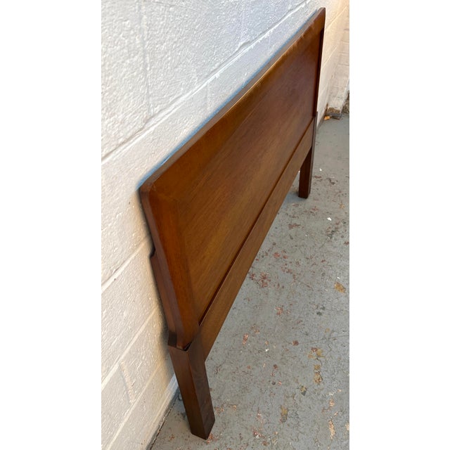 Mid 20th Century Vintage Walnut 'Circa 60' Headboard by Henredon For Sale - Image 5 of 9