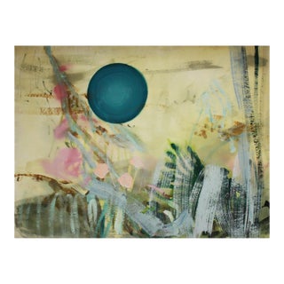 "Blue Moon" Original Contemporary Abstract Painting by Mel Rea For Sale