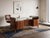 Wood Mid-Century Wood and Brass Desk from Vittorio Dassi, Italy, 1950s For Sale - Image 7 of 9