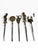 Mid 20th Century Mid 20th Century Turkish Brass & Stainless Steel Shish Kebab Skewers - Set of 16 For Sale - Image 5 of 7