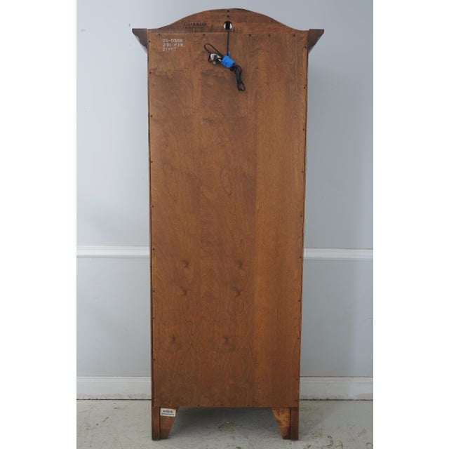 1980s Ethan Allen French Country Birch Curio Display Cabinet For Sale - Image 15 of 17