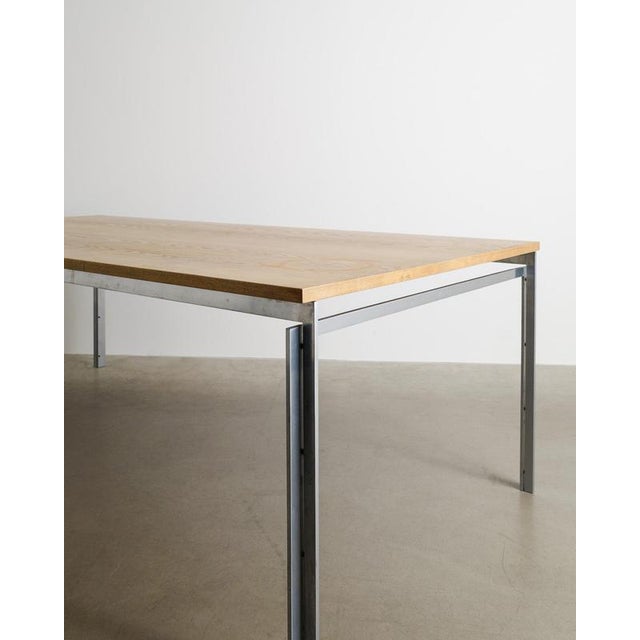 Mid-Century Modern Danish PK51 Working Table by Poul Kjærholm E. Kold Christensen, 1960s For Sale - Image 3 of 9