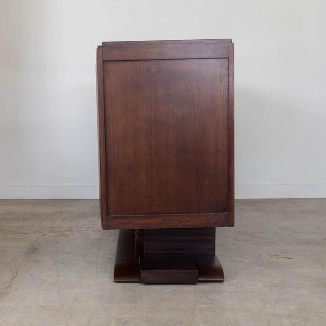 Wood 1940s French Carved Wood Sideboard by Charles Dudouyt, Attributed For Sale - Image 7 of 18