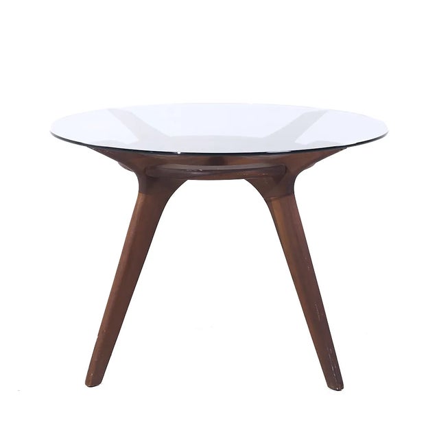 Mid 20th Century Adrian Pearsall for Craft Associates Mid Century Compass Walnut Dining Table For Sale - Image 5 of 8