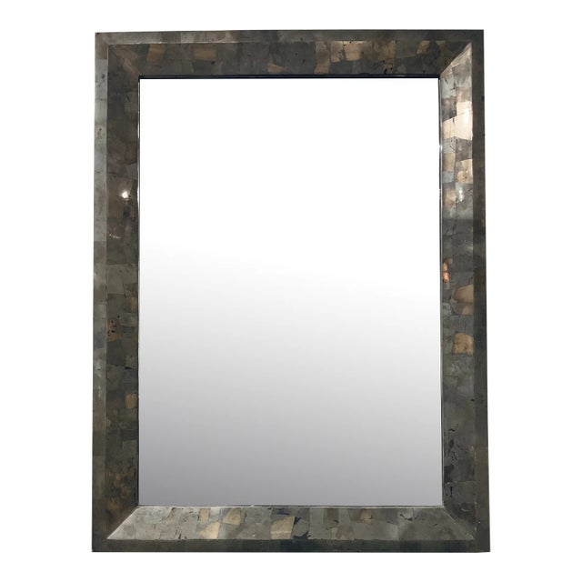 Baker Abstract Modern Pyrite Avery Wall Mirror For Sale