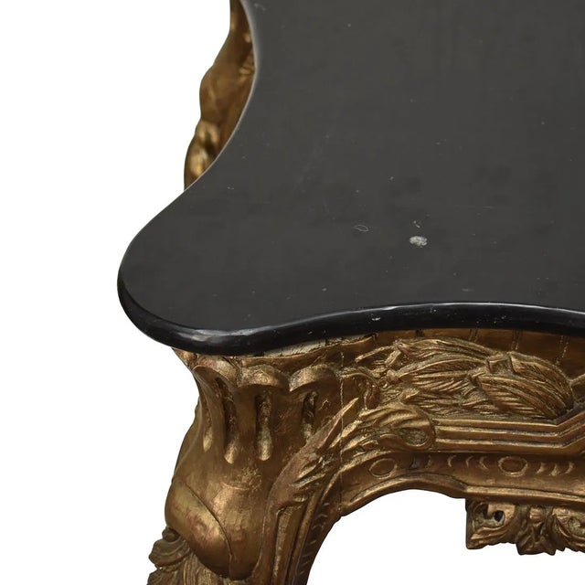 1960s French Style Marble Top Console Table For Sale In West Palm - Image 6 of 8