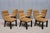 Vintage Dining Chairs in Lacquered Wood by Melchiorre Bega, 1930s, Set of 6 For Sale - Image 4 of 17