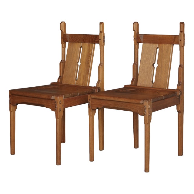 Dutch Traditionalist Amsterdam School Side Chairs by Alexander Kropholler, 1930s, Set of 2 For Sale
