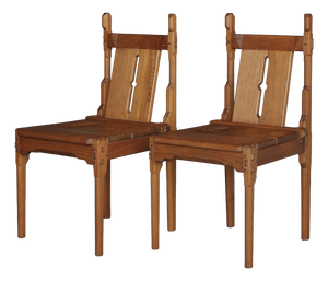 Dutch Traditionalist Amsterdam School Side Chairs by Alexander Kropholler, 1930s, Set of 2