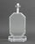 Mid-Century Modern Modern Acrylic and Chrome Octagonal Table Lamp For Sale - Image 3 of 9