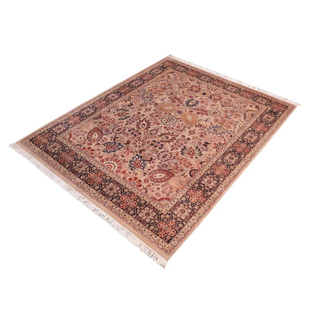 Designed with mesmerizing intricacy and gorgeous color palette, this hand-knotted masterpiece demonstrates the beauty and...