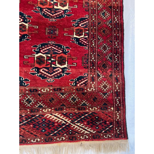 1900s Antique Bochara Rug For Sale - Image 4 of 5