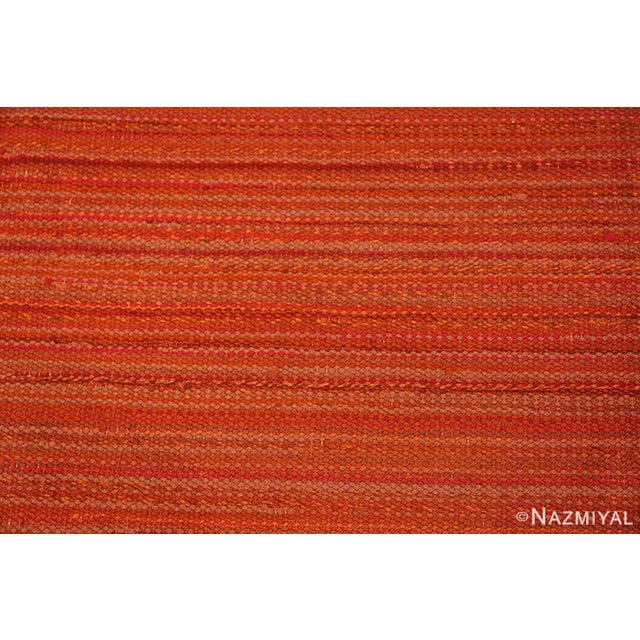 Nazmiyal Collection Minimalist Vintage Scandinavian Swedish Kilim Rug For Sale - Image 4 of 9