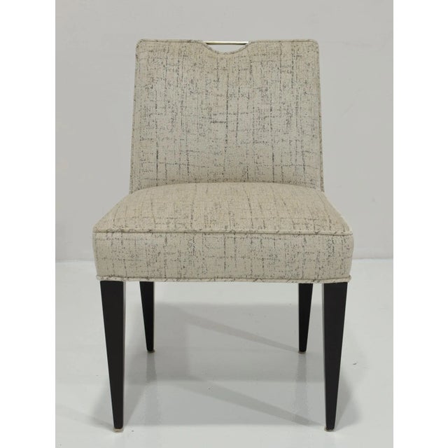 Dunbar Furniture Edward Wormley for Dunbar Dining Chairs, Set of Eight – Linherr Hollingsworth Upholstery For Sale - Image 4 of 11