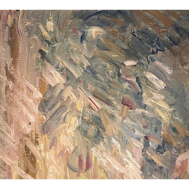 Otto Vautier, The Reflection of the Model, Oil on Canvas For Sale - Image 8 of 15