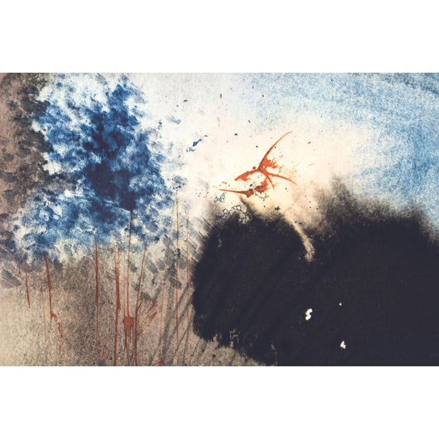 Abstract 1967 Salvador Dalí Biblia Sacra Lithograph "Vir Et Mulier in Paradiso Voluptatis" (Man and Woman in Paradise) For Sale - Image 3 of 11