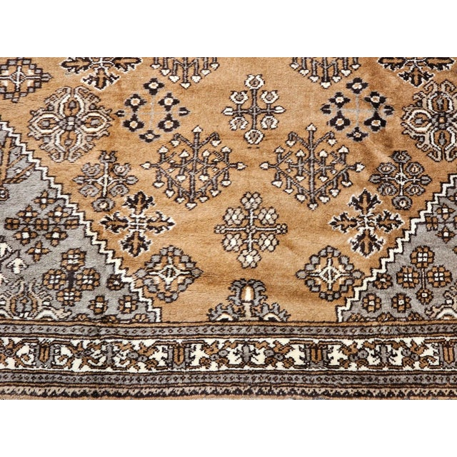 Vintage Persian room size rug, handwoven in the first half of the 20th century by the Bakhtiari tribes of western Persia....