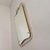 Vintage Faceted Mirror in Aluminum Frame, 1950s For Sale - Image 4 of 12